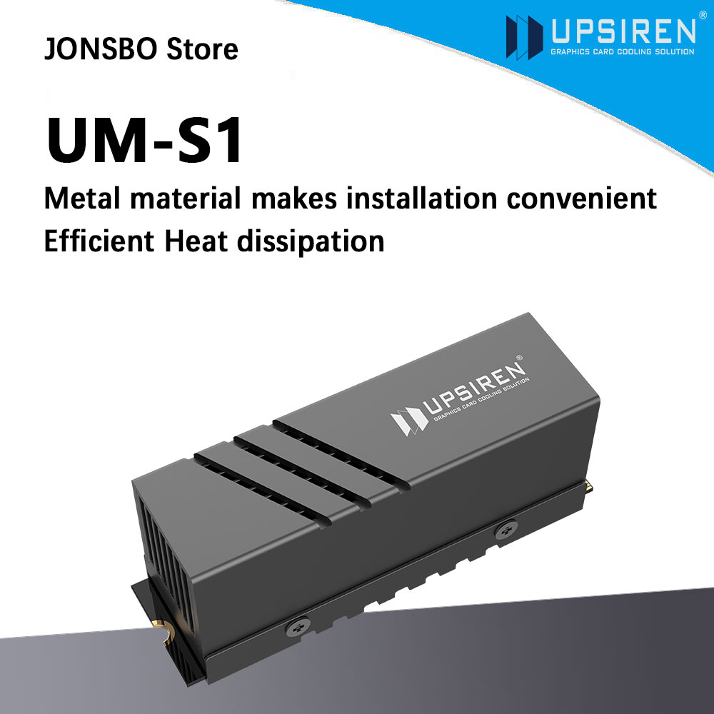 Aluminium Extrusion - UPSIREN UM-S1 2280 Czarny Radiator SSD