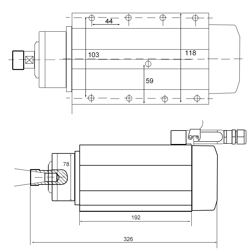 Wrzeciono Huajiang 3.5kW chłod – Spindle Motor recenzja i cena