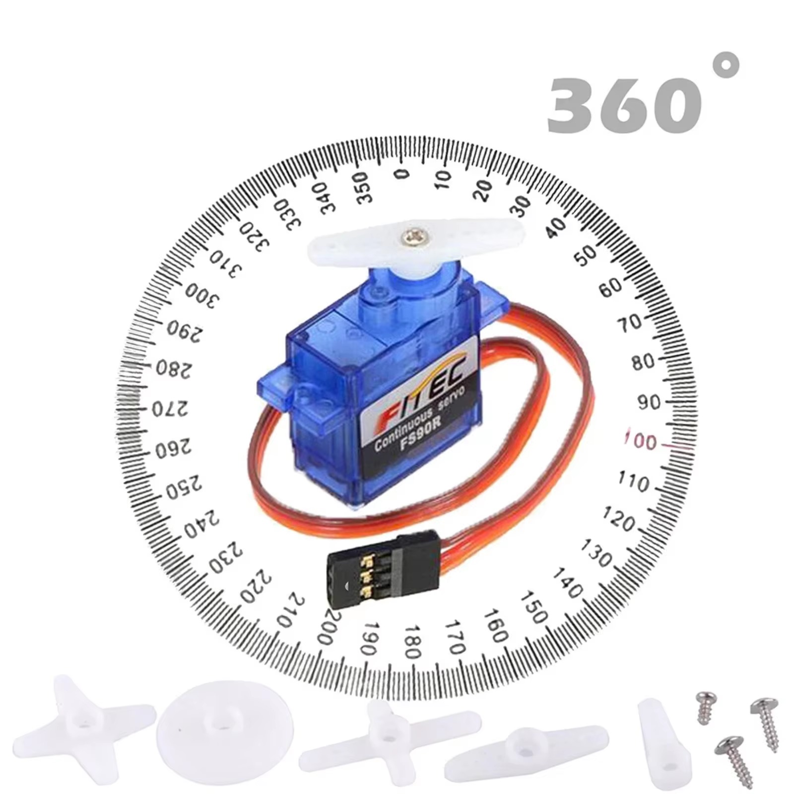 Serwomechanizm FS90R 9g, obrot – Servo 9G recenzja i cena