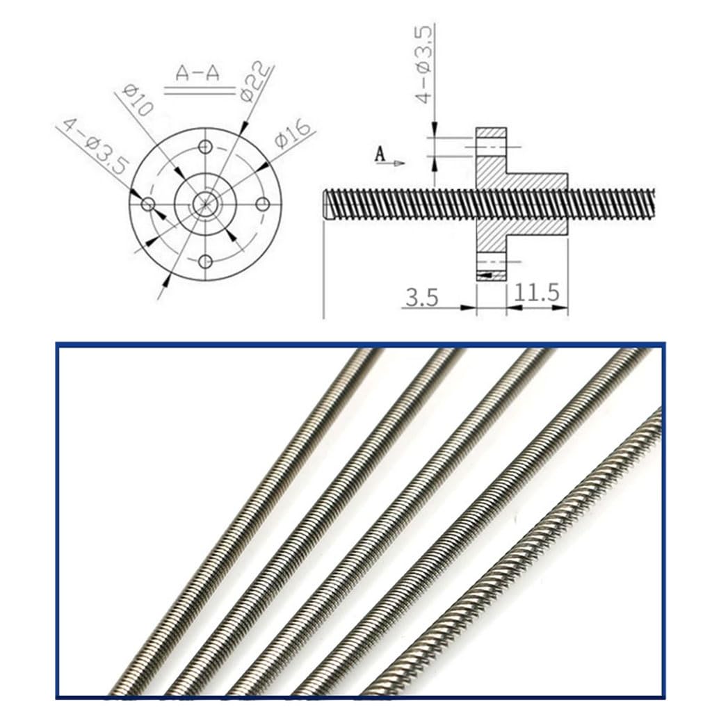 1 szt. T6 śruba pociągowa okrą – Lead Screw 8Mm recenzja i cena