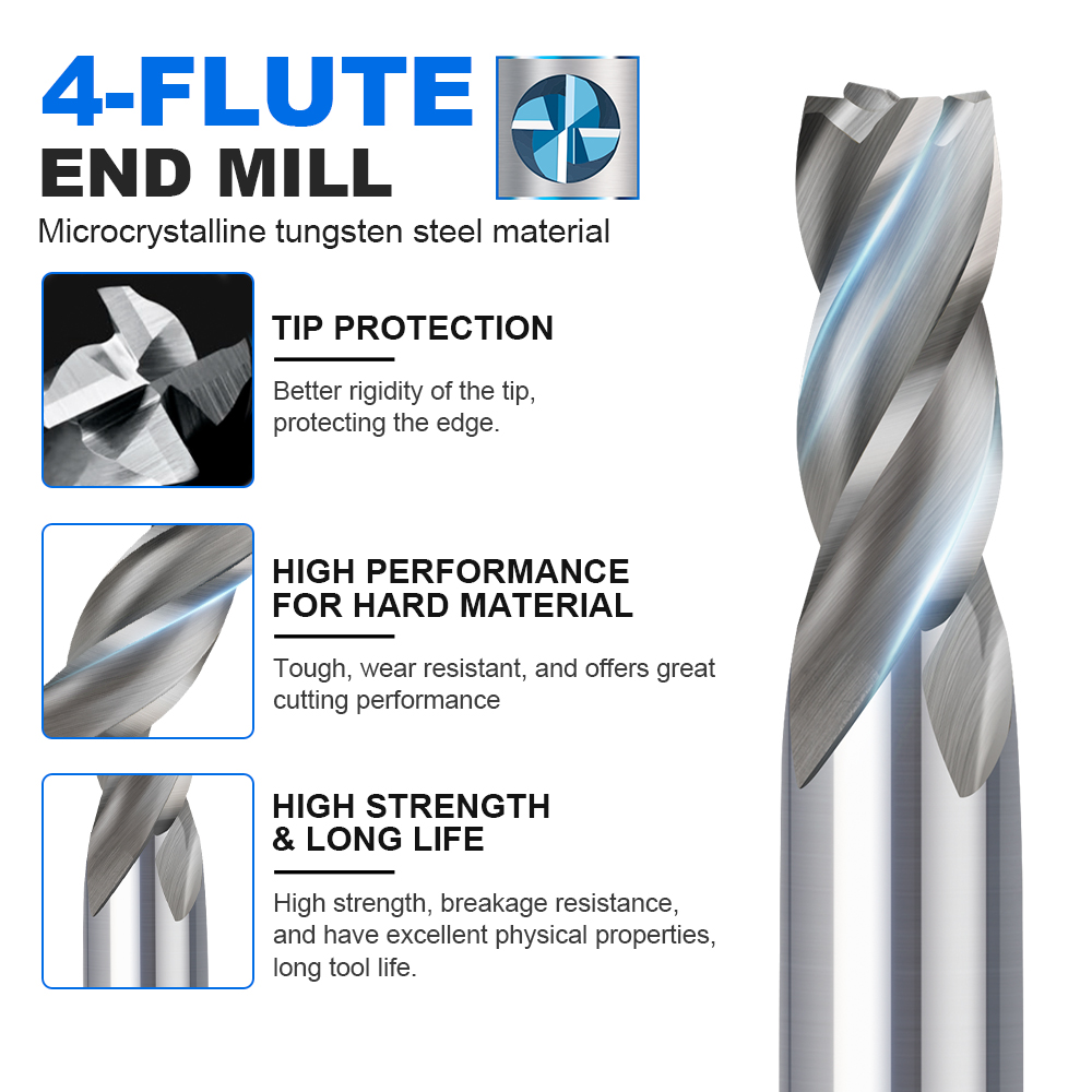 Frez trzpieniowy HSS 4-ostrzow – End Mill Set recenzja i cena