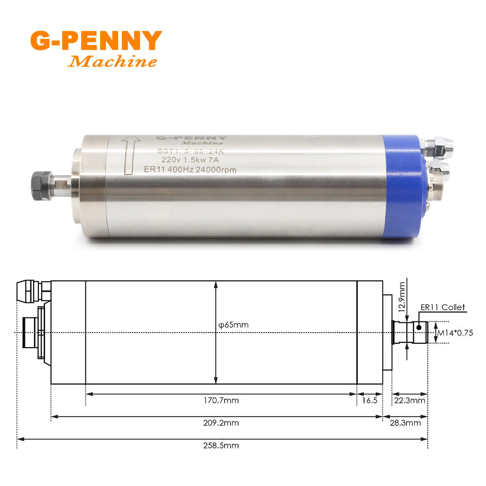 G-PENNY 1.5KW ER11 65mm Zestaw – Water Cooled Spindle recenzja i cena