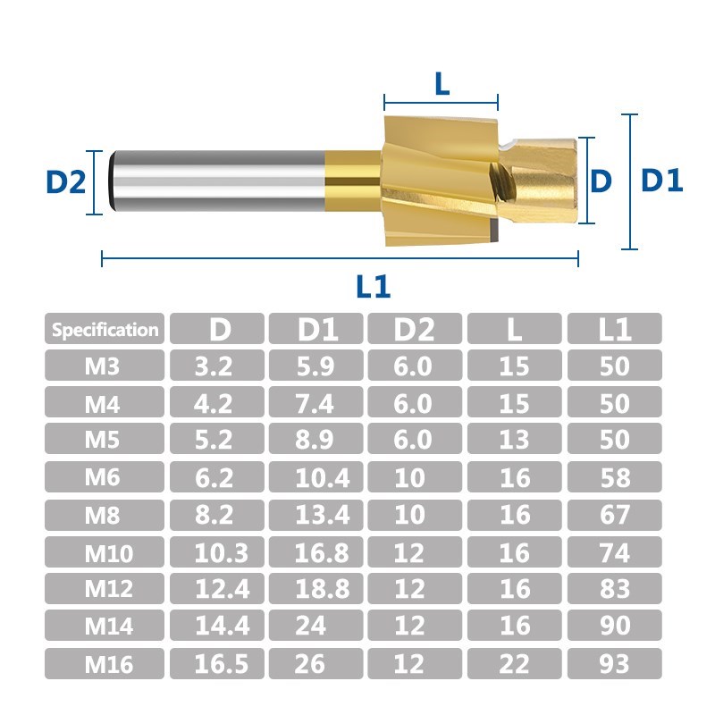 XCAN Frez M3-M16 Frez z pogłęb – End Mill Set recenzja i cena
