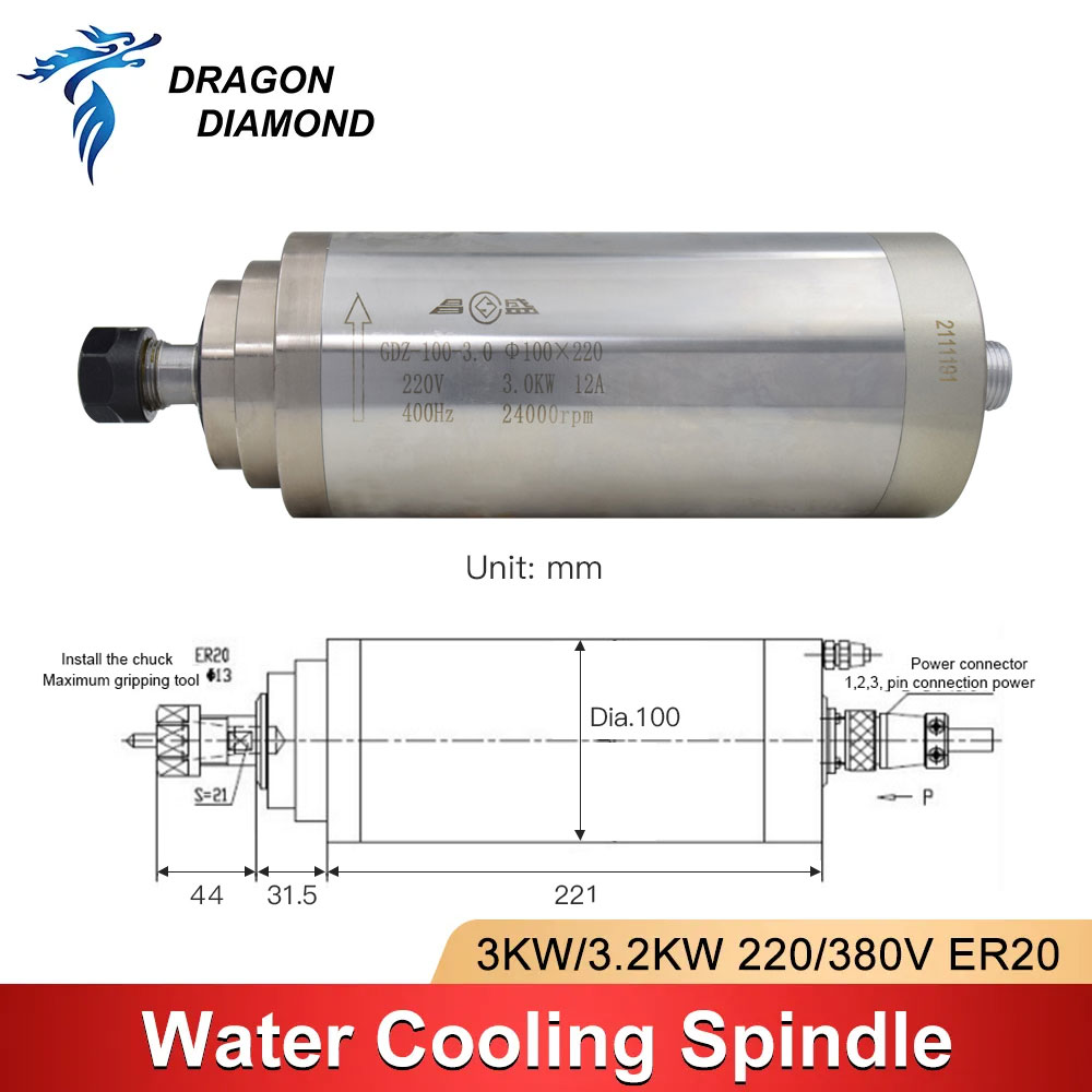 ł 3KW chłodzony wodą zestaw si – Water Cooled Spindle recenzja i cena
