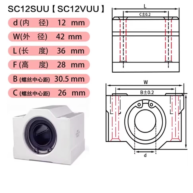 1PC SCS6UU SCS8UU SCS10UU SCS1 – Linear Rod 8Mm recenzja i cena