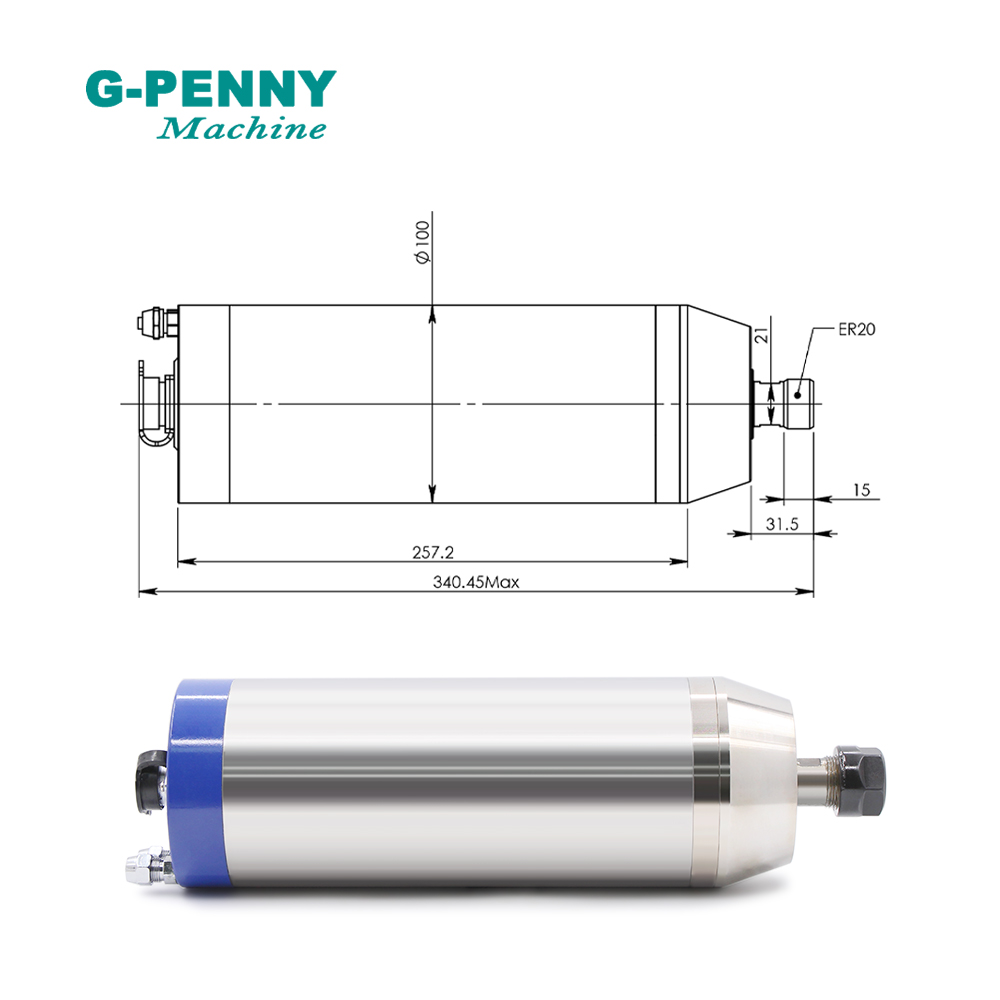G-PENNY 3.7kW ER20 Silnik wrze – Water Cooled Spindle recenzja i cena